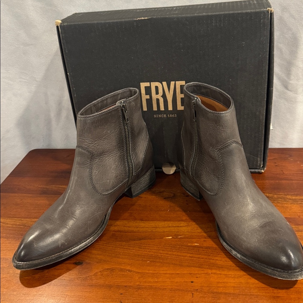 Frye Dark Brown Ankle Boots